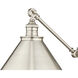 Edward 25.5 inch 60 watt Modern Gold Swing Arm Sconce Wall Light
